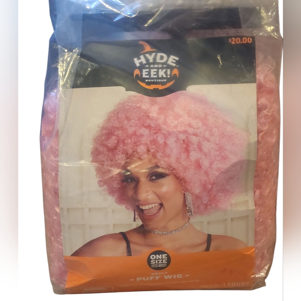 Hyde and EEK! Target Pink Curly Adult Wig